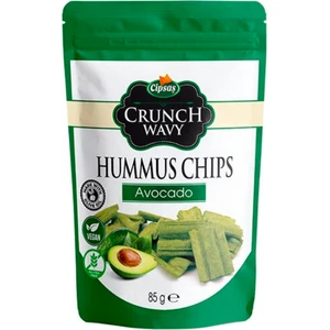 Cipsaş Crunch Wavy Avokado Aromalı Vegan Glütensiz Fırınlanmış Nohut Cipsi (Hummus Chips)