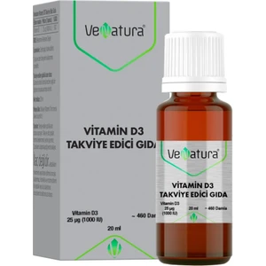Vitamin D3 Takviye Edici Gıda 1000 IU 20 ml Damla