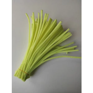 Liva Heryer.ciceklenir 25'li  Açık Sarı  Renkli Şönil, Eğitici Şönil Seti, Tüylü Tel, 30 cm 6mm