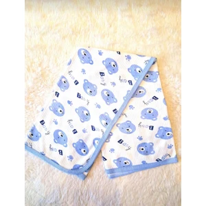 Baby Wings Ayıcık Baskılı Tek Kat Bebe Battaniye 80X90CM