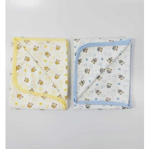 Baby Wings Ayıcık Baskılı Penye 2'li Bebe Battaniye Set 80X90 cm