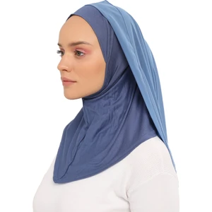 Hazır Lüks Pratik Hijablı Şifon Şal-Kot