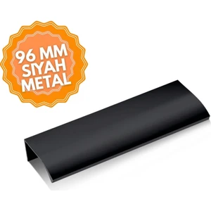 Lidya Siyah 96 mm Kulp Lüks Country Mutfak Mobilya Dolap Çekmece Kulpu
