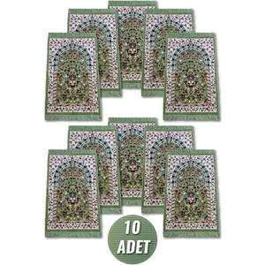 10 Adet Kadife Ravza Desenli Seccade