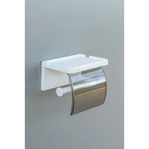 Yapışkanlı Kapaklı Tuvalet Kağıdı Askısı Banyo Tuvalet Kağıtlığı Aparatı Peçetelik Organizer Plastik