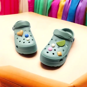 Çocuk Günlük Taş Sticker Detaylı Eva Deniz,plaj,sahil Terliği