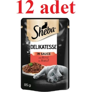 Pouch Sos Içinde Sığır Etli Yetişkin Kedi Konservesi 85 gr x 12 Adet