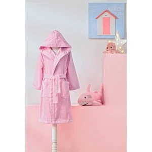 Girl Unicorn Kapüşonlu Kadife Çocuk Bornozu 5/6 Yaş
