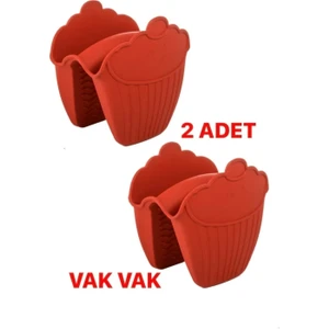Silikon  Tepsi Tutacağı 2 Li Vak Vak Seti