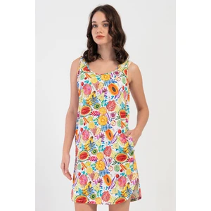 Kadın Geniş Askı Sarı Gecelik C2T0N2O804