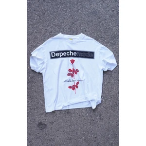 Depeche Mode violator Tour Kısa Kollu Beyaz Tshirt