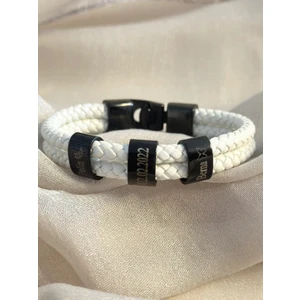 Kişiye Özel Deri Bileklik Isim Yazılı Bileklik Çift Bilekliği Sevgiliye Hediye