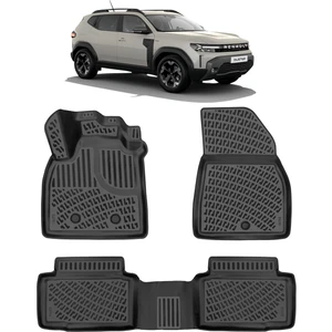 Renault Duster Eco G & E-Tech Full Hybrit 4x2 2024 Sonrası  3D Havuzlu Paspas Siyah