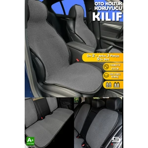 Oto Koltuk Koruyucu Kılıf Set Füme Universal 2+3 Parça Ön Arka