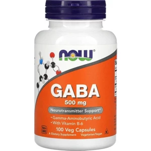 Now Foods Gaba With Vitamin B-6 500 Mg 100 Veg Kapsül