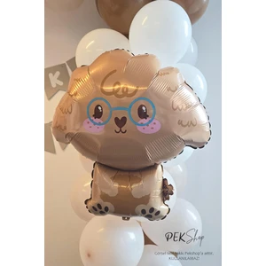 Poodle Köpek Folyo Balon Köpek Şekilli Balon 60X54CM