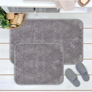 Post 2'li Klozet Takımı - Açık Gri - 60x90 cm + 50x60 cm