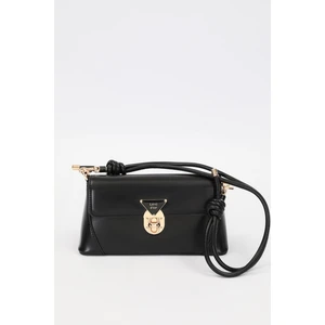 Siyah Büzgü Detay Omuz Çantası