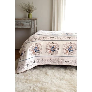 Alla Turca Çift Kişilik Kanaviçe Desenli Pike – Indigo | 200X240 cm | %100 Pamuk