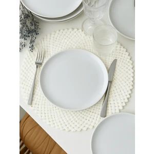 Rgs Çini Seramik 6 Kişilik 20 cm Pasta Seti Servis Tabağı