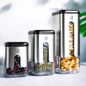 Shinex Inox 3 Parça Cam Saklama Kabı Seti
