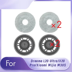 Dreame L20 ULTRA/X20 Pro/xiaomi Mijia M30S Robot Süpürge Paspas Tahtası Temizleyici Paspas Seti Için 2 Paspas Tutucu ve 2 Bez (Yurt Dışından)