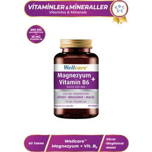 Magnezyum+Vitamin B6 Takviye Edici Gıda 60 Tablet