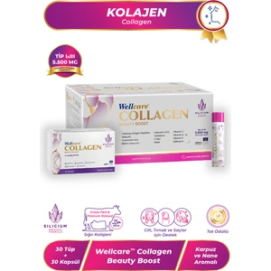 Collagen Beauty Plus Karpuz - Nane  Aromalı 5500 mg 30 Shots x 40 ml - 30 Tüp