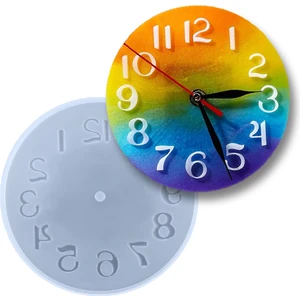 Silikon Epoksi Saat Kalıbı 10CM