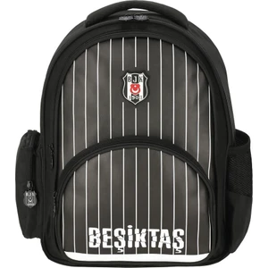Beşiktaş Çubuk Desenli Suni Deri Okul Sırt Çantası 25352