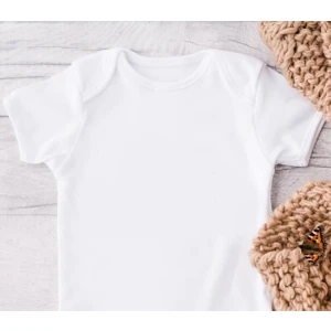 Sema Baby Prematüre Yarım Kol penye Çıtçıtlı Badi - Beyaz