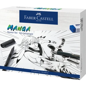 Manga Starter Set,3 Adet Pitt Artist Kalem,TK Fine Versatil Kalem (0.5 mm)ve Min,Silgi,Çizim Şablonu