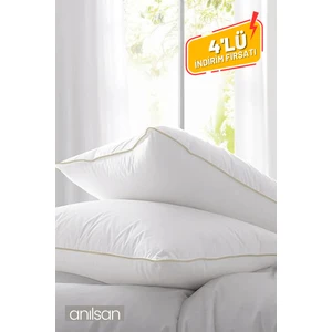 4'lü Nano Jel Yastık, 50x70cm , 1200gr - Otel Yastığı - Sağlıklı Uyku Için En Iyi Yastık Seçeneği