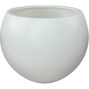 Küre Yuvarlak Top Vazo Dekoratif Saksı Beyaz 38*30CM
