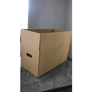 50X40X40 cm Standart Çift Oluklu Tutamaklı 10 Adet Taşıma Kolisi, Boş Kutu, Boş Koli
