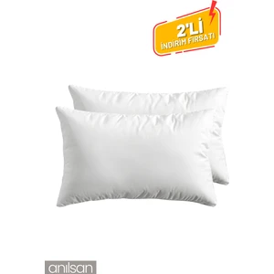 2'li Beyaz Yastık Kılıfı – 50X70 Cm,  Pamuk, Yumuşak ve Dayanıklı Yastık Kılıfı