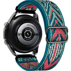 20 mm Universal Örgü Tokalı Bant Kordon Akıllı Pimli Yeşil Ok Desen