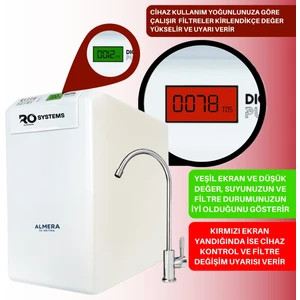 Almera Su Arıtma ALMERA SU ARITMA Premimum Pompalı Su Arıtma Cihazı Dijital Seri Ekstra Ph Alkali Mineral Eklentili Çelik Tanklı[suarıtmacihazı]