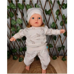 Kıpırık Baby Kıpırık Baby3'lü Çocuk Çocuk 2 Iplik Şapkalı Takım