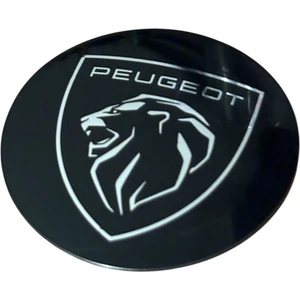 Yeni Nesil Siyah Gümüş Logolu 56 mm 4 Adet Jant Göbek Stıcker