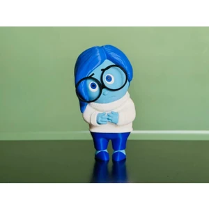 Tersyüz Sadness Figürü (Inside Out Üzgün Karakteri) | Orijinal Koleksiyonluk Oyuncak - Dekoratif Masaüstü Figür