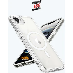 iPhone 16E Şeffaf Magsafe Telefon Kılıfı/kapağı - Şeffaf