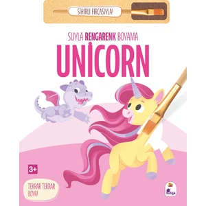 Suyla Rengarenk Boyama – Unicorn (Sihirli Fırçasıyla)