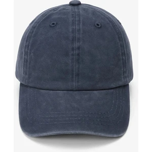 Unisex Yıkamalı Lacivert Spor Şapka – Vintage Görünümlü Kep
