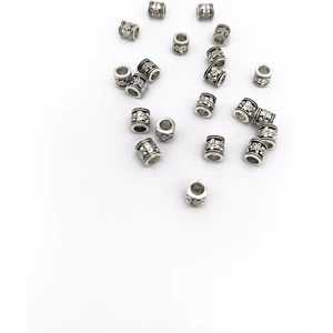 Metal Bileklik Arası – Gümüş Renkli - 20 Adet | Tesbih ve Doğal Taş Bileklik Yapımı Için Uyumlu