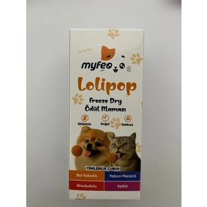 My Feo Myfeo Lolipop Kedi Ödül Maması Tavuk Ciğeri & Yaban Mersini Doğal Lezzet 4'lü Paket