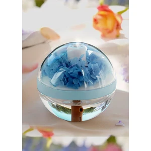 Taşınabilir Kablosuz Hava Nemlendirici Ebedi Çiçek Sıcak Beyaz Lamba ile 270ML Serin Mist Maker USB Şarj Edilebilir Ultrasonik Nebulizatör