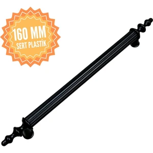 Plastik Boru Siyah 160 mm Kulp Lüks Country Mutfak Mobilya Dolap Çekmece Kulpu