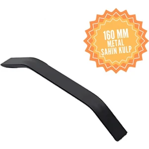 Şahin Siyah 160 mm Kulp Lüks Country Mutfak Mobilya Dolap Çekmece Kulpu