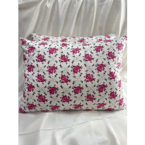 2 Adet Çiçek Desen Fermuarlı Yastık Kılıfı | 50X70 cm | %90 Pamuk